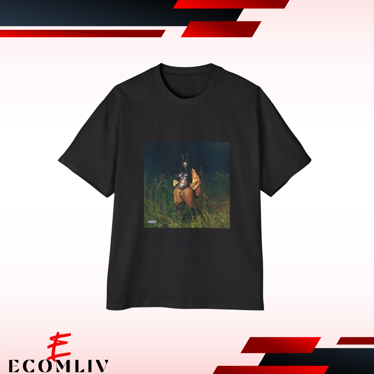 Sza Album Tee, Sos Deluxe Cover Shirt, Baggy Fit Graphic T-Shirt
